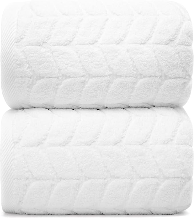 Ultra Soft & Stylish 700 GSM Luxury Bath Sheets | Pack of 2 | Extra Large 35x70 by AlusaHome