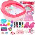 Kids Foot Spa & Nail Art Kit for Kids 4-12 – All-in-1 Foot Spa Set by BringWarmandGiftstoFamily