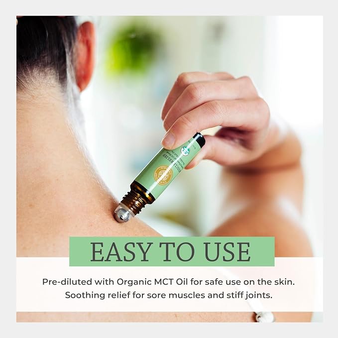 Silk Road Organic Muscle Relief Essential Oil Blend Roll On, 100% Pure USDA - Image 5