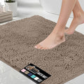GORILLA GRIP Bath Rug Mat 60x17, Thick Absorbent Chenille, Quick Dry Microfiber by GorillaGrip