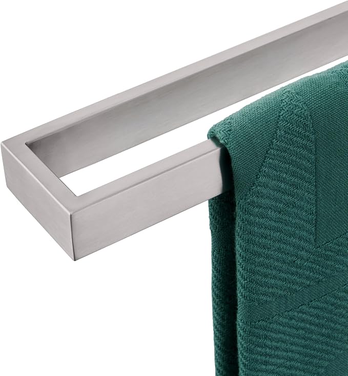 KOKOSIRI Towel Bar Brushed Nickel Bath Towel Hanger Holder 16-Inch Kitchen Rack by KOKOSIRI