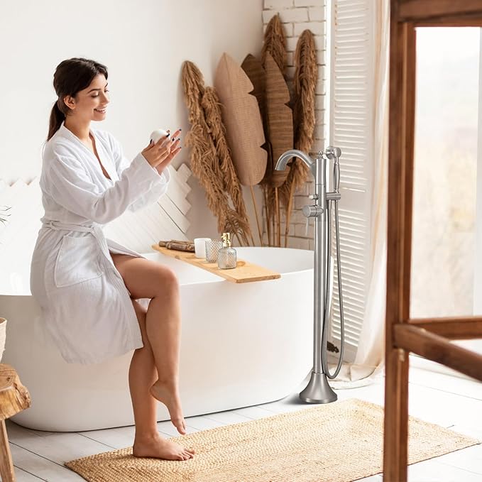 Freestanding Tub Faucets, Classic Freestanding Bathtub Faucet - Image 9