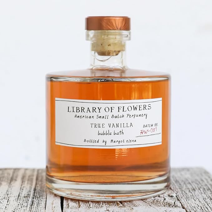 Library of Flowers True Vanilla Bubble Bath, 17 fl. oz., Dark Vanilla & Amber - Image 2