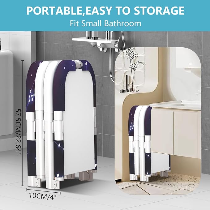 Simcat 45" Large Portable Foldable Bathtub Adult, Separate Family-Friendly SPA - Image 5