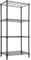 Whitmor 4 Tier Storage Shelves, Heavy Duty Metal Shelving, 400 lbs Capacity per by Whitmor