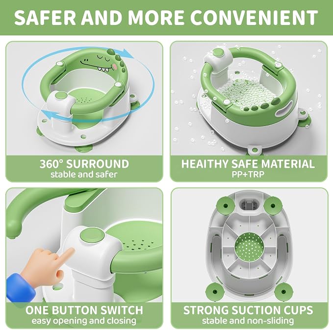 TPN Baby Bath Seat for Babies 6 Months & Up, Non-Slip Toddler Bath Seat - Image 5