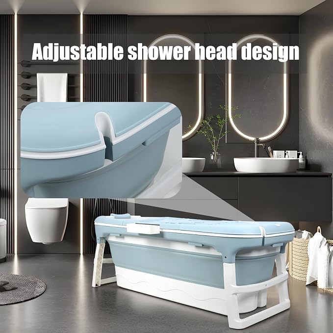 Portable Bathtub for Adult, Large 46 inch Collapsible Bathtub, Reusable - Image 5