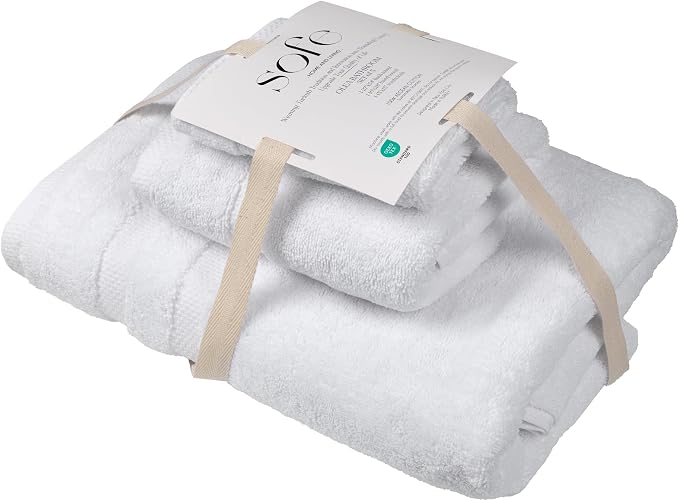 SOFE H&L | Olea Luxury Turkish Cotton Bath Towels Set of 3 : 1 Bath Towel - Image 7
