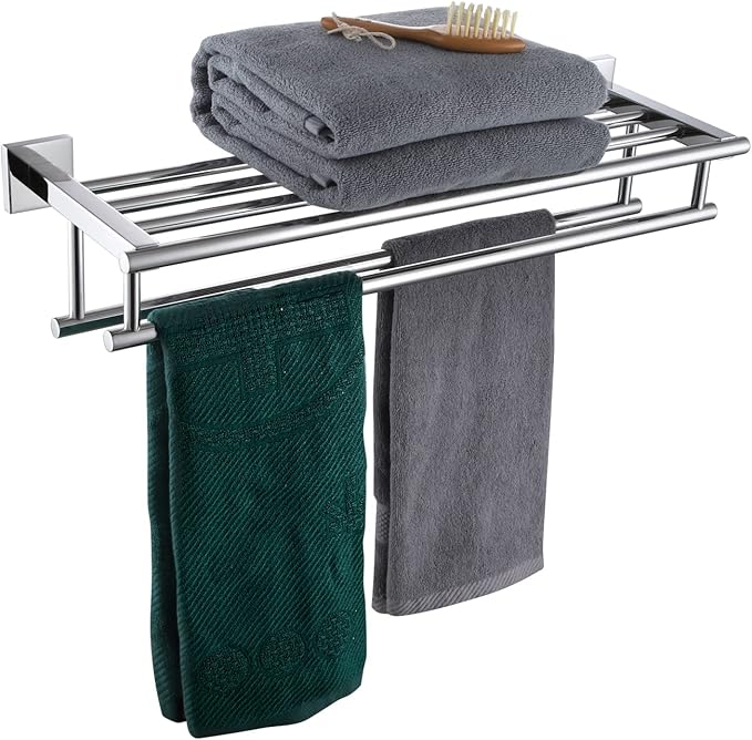 KOKOSIRI Bathroom Towel Rack Towel Holder 20 Inch Towel Shelf by KOKOSIRI
