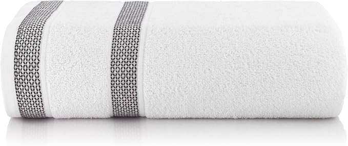CASA COPENHAGEN Solitaire 6 Pieces Towel Set- Snow White, 600 GSM 2 Bath Towel - Image 3