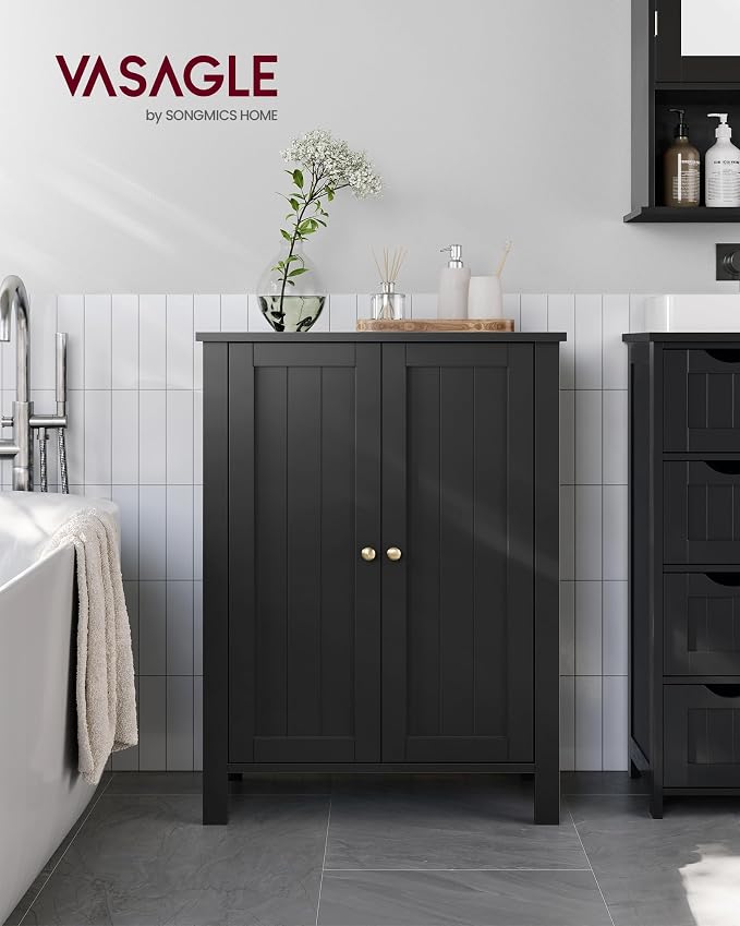 VASAGLE Floor Storage Cabinet, Freestanding Storage Unit - Image 2