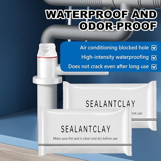 6 Pcs Waterproof Sealant Mastic, 2025 Upgrade White Seal Putty Waterproof Duct - Image 5