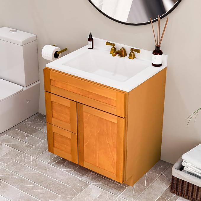 KitchenMan 30 Inch Bathroom Vanity Without Sink and Top Unassembled Bathroom - Image 7