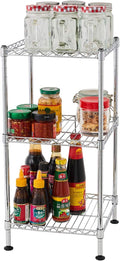 3 Tier Storage Racks Shelving, Heavy Steel Pantry Shelves, Adjustable Wire by Unknown