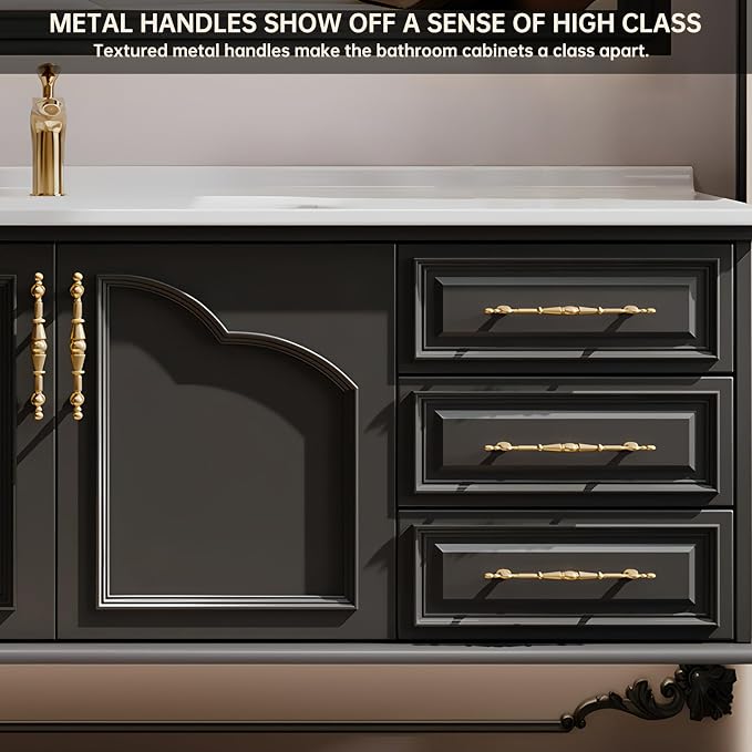60Inch Bathroom Vanity with Sink, Freestanding Bathroom Cabinet with LED Smart - Image 6
