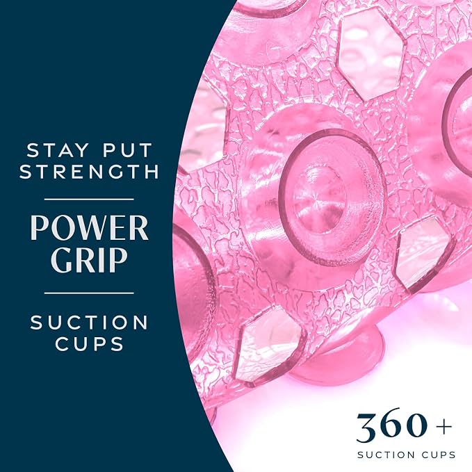 SlipX Solutions Power Grip 39x16 Bathtub & Shower Mat | Premium Non-Slip Bath - Image 2