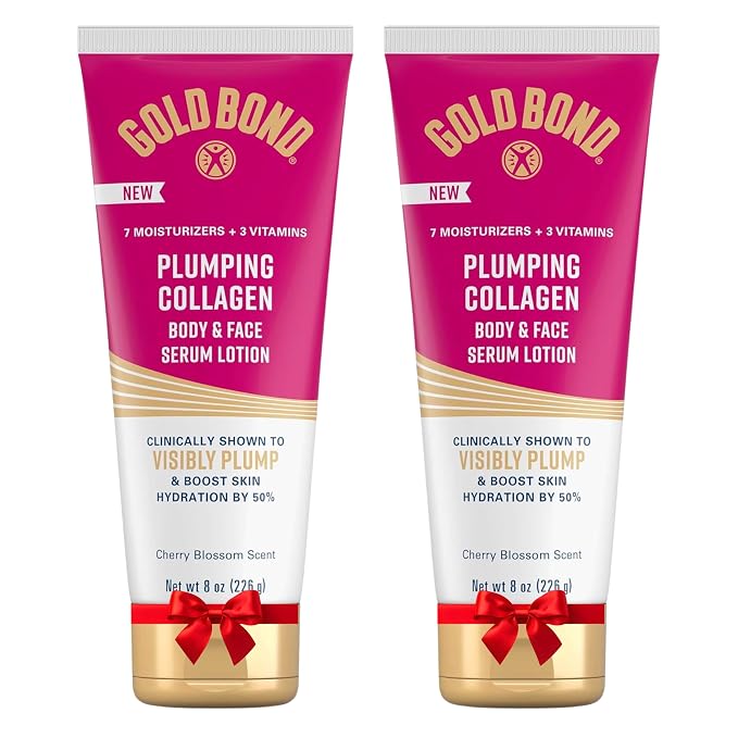Gold Bond Plumping Collagen Body and Face Serum Lotion, Lightweight Hydrating by GoldBond