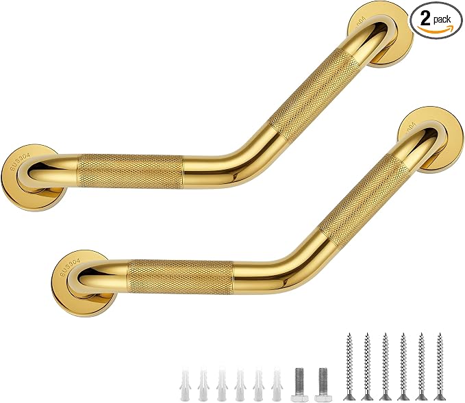 Grab Bars for Bathtubs and Showers- 1-1/4 x 16 Angled Shower Grab Bar for by JOY+DECOR