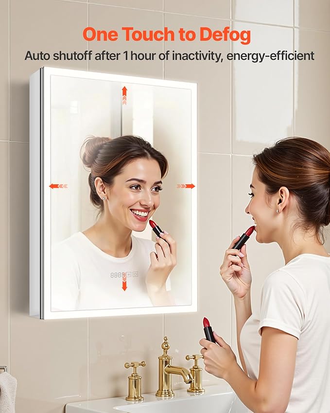VEVOR Lighted Medicine Cabinet - Image 4
