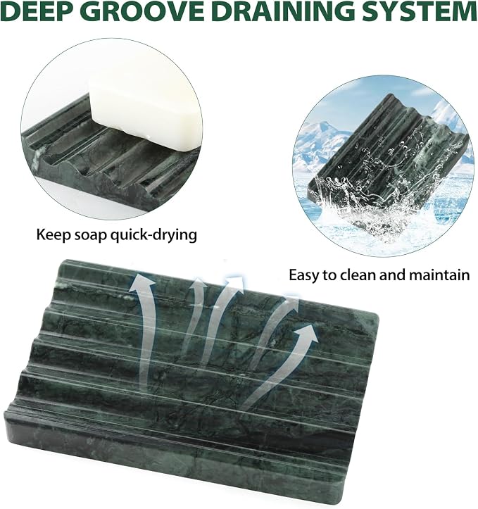 Koville Indian Natural Marble Soap Dish - Image 2