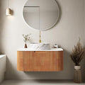 30" Bathroom Vanity with Sink, Floating Vanities with Marble Countertop and by Unknown