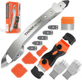 THINKWORK Caulking Tool Kit, 4 in 1 Caulk Remover Tool, Stainless Steel Caulk by THINKWORK