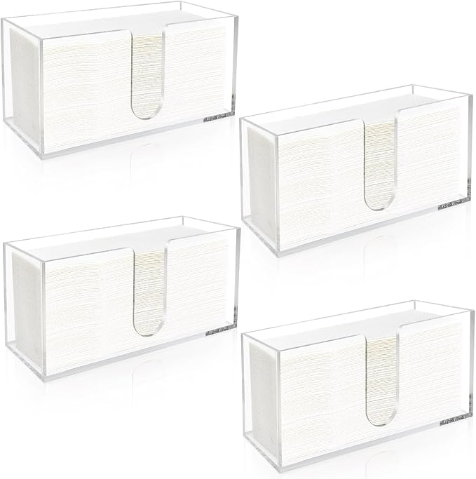 Acrylic Paper Towel Holder Countertop, 5mm Thick Clear C-Fold Z-Fold Trifold by Wltotuay