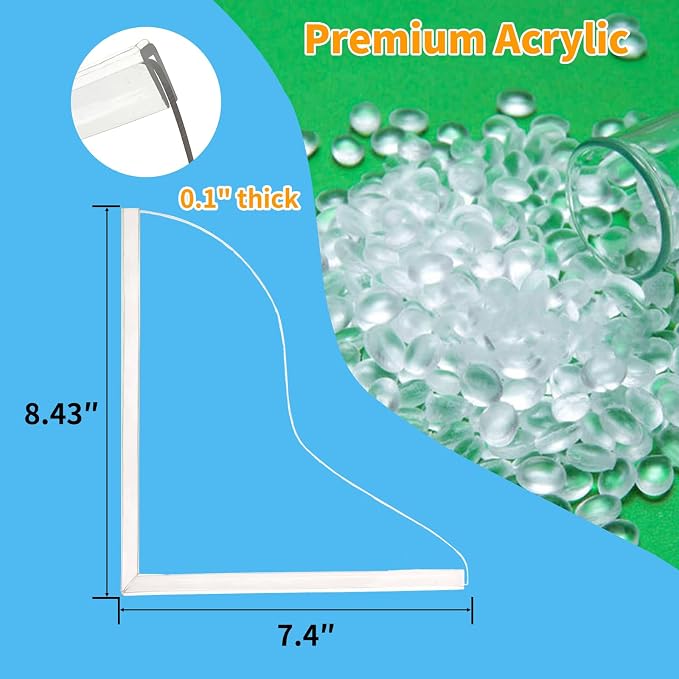 2Pack Shower Splash Guard for Bathtub, Walk in Shower Water Guard Made of - Image 5