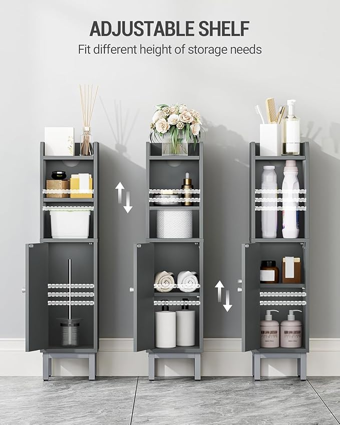 Bathroom Storage Cabinet, Small Corner Floor Cabinet - Image 6