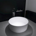49" Freestanding Bathtub, Modern Soaking Stand Alone Tub Solid Surface Resin by Tubcraft