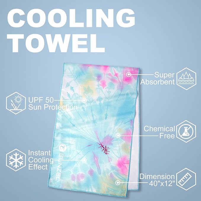 Cooling Towel, Ice Towel for Neck, Soft Microfiber Chilly Towel Stay Cool for - Image 6