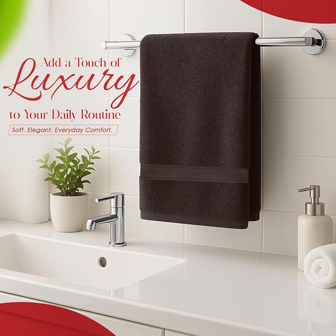 RIVERSIDE 6 Pack Premium Hand Towels Set, 16x28 inches, 100% Ring Spun Cotton - Image 4