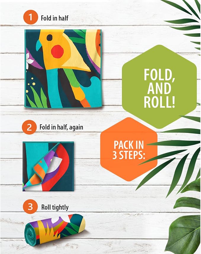 VENTURE 4TH Microfiber Beach Towel: Quick-Dry, Sandproof and Lightweight - Image 5