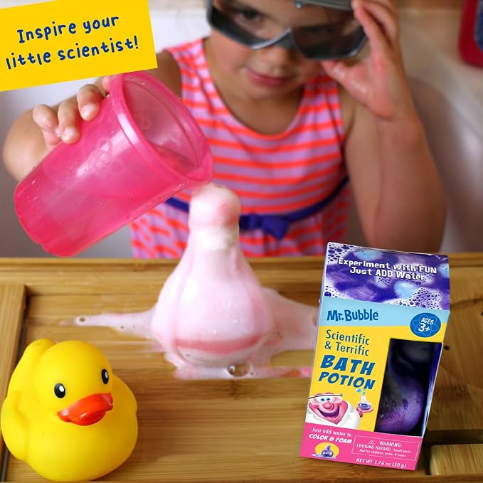 Mr. Bubble The Original Kids Bath Bomb Potions, Colorful Fizzy Fun, Cool Foam - Image 3