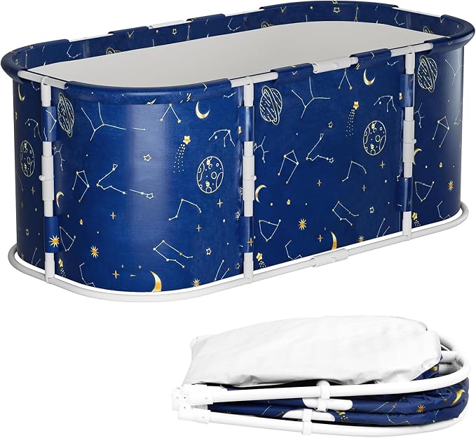 Portable Tub for Adults, Large Collapsible Foldable Bathtub 56in Length - Image 8