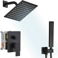 Shower Faucet Set Rain Shower System Matte Black by ANNAZOMBATHROOM