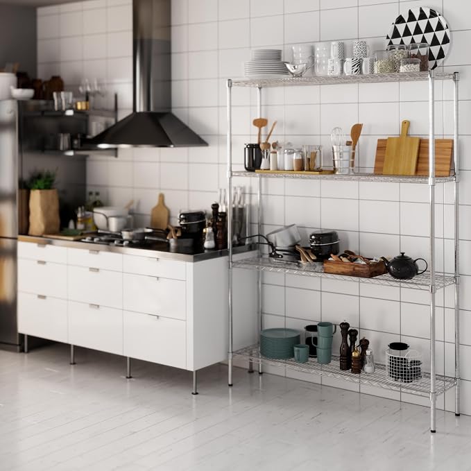 14" Deep x 54" Wide x 74" Height Wire Shelving Kit | 4-Tier | NSF Commercial - Image 7
