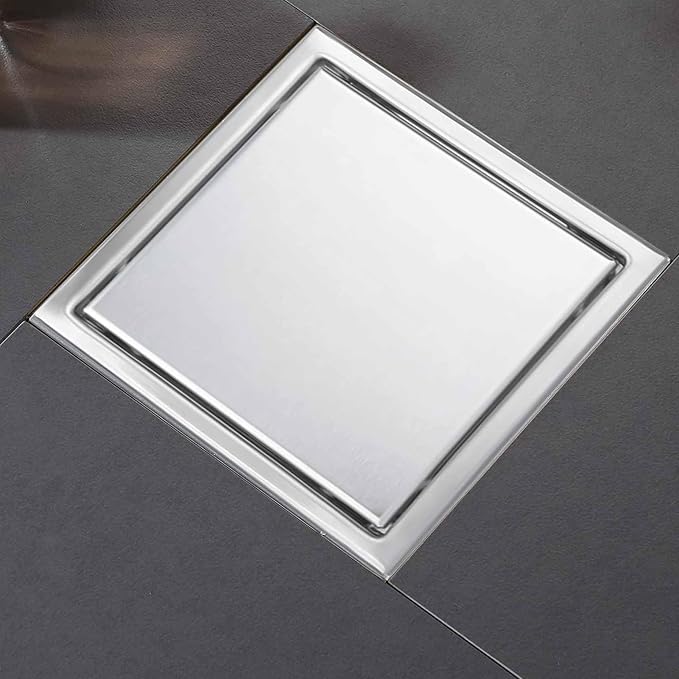 6 Inch Square Shower Floor Drain, Shower Drain Kit - Image 2