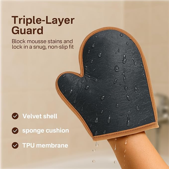 Self Tanner Applicator Mitt Kit, - Image 4