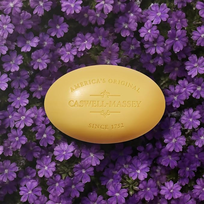 Caswell-Massey Verbena Natural Bar Soap, Bright Citrus Scent, Moisturizing - Image 4