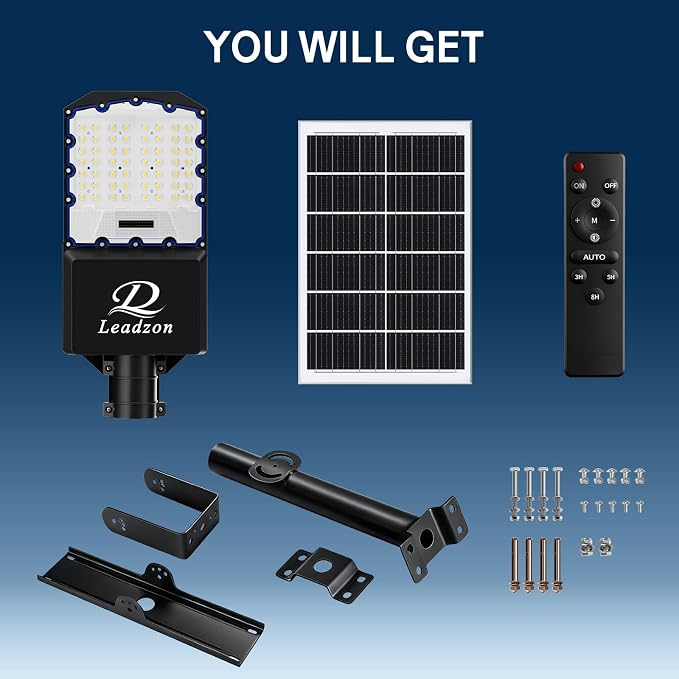 9500w Solar Street Lights Outdoor Waterproof Black, 450000LM Super Bright LED - Image 8