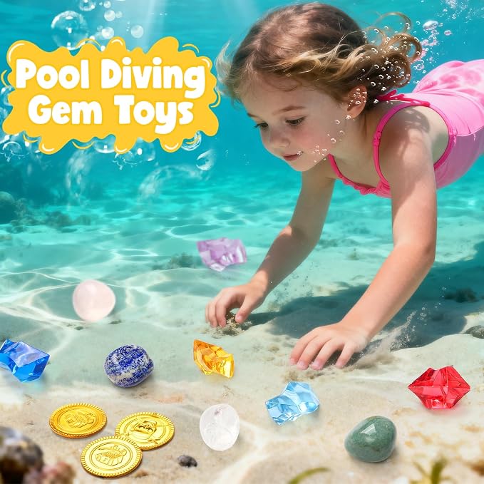 Bath Bombs for Kids with Diving Gem Toys Inside, 12 Pack Treasure Chest Bath - Image 6
