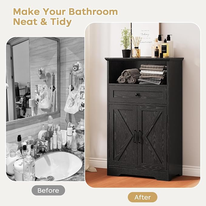 Floor Cabinet, Farmhouse Storage Cabinet - Image 4