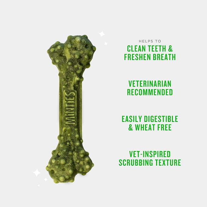Minties Dental Chews for Dogs, Vet-Recommended Mint-Flavored Treats for Large - Image 4