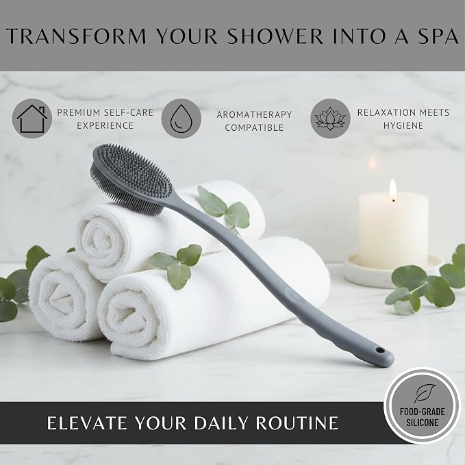 Long Handle Back Scrubber for Shower - Image 7