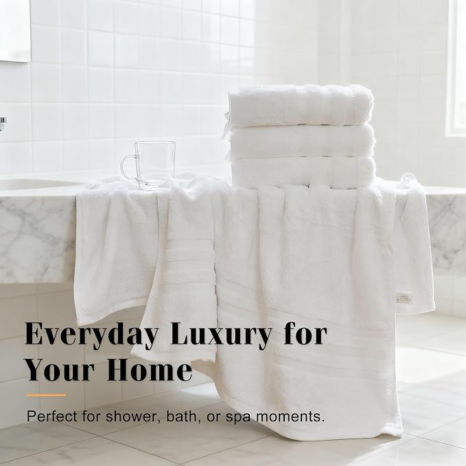 Cotton Bath Towel – Large 30x60 Inches, Thick & Absorbent Towel - Image 6