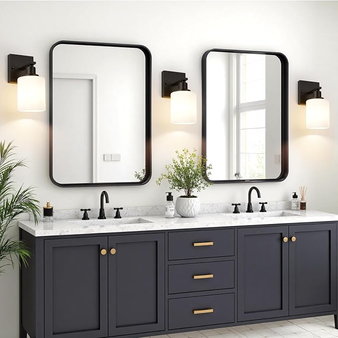 Set of 2 Wall Sconces for Bathroom, Bathroom Wall Lamp for Mirror Kitchen - Image 6