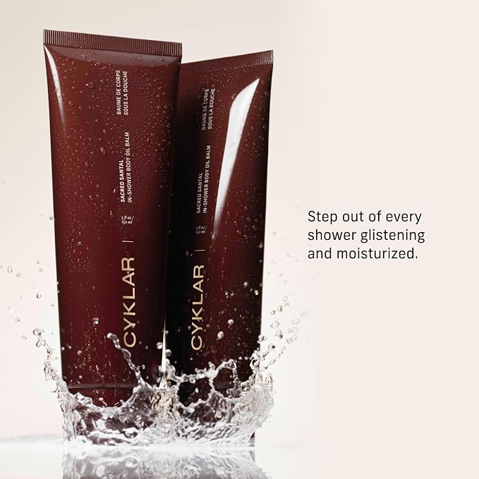 CYKLAR In-Shower Oil Balm. Vanilla Verve Scented Hydrating Body Moisturizer - Image 3