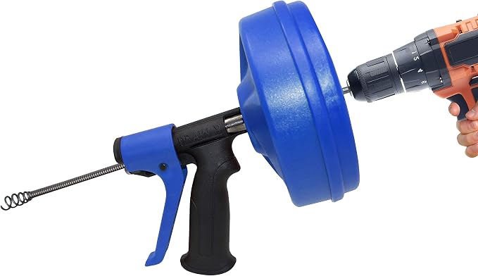 DrainX SPINFEED 35 Foot Snake Drum Auger | Drill Power or Manual Use - Image 5