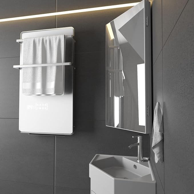 eclife 24" Bathroom Corner Medicine Cabinet W/Mirror, Single Door Bathroom - Image 7